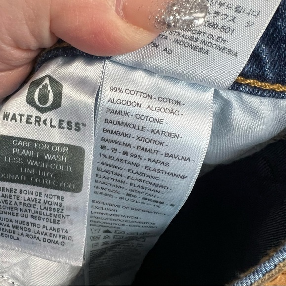 🆕 Levi’s Dark Wash Wedgie Straight Fit Jeans NEW SZ 29/8 - Picture 7 of 8